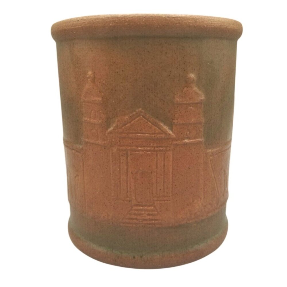 RARE California Art Tile Stoneware Humidor Crock Mission Vaquero Earthenware